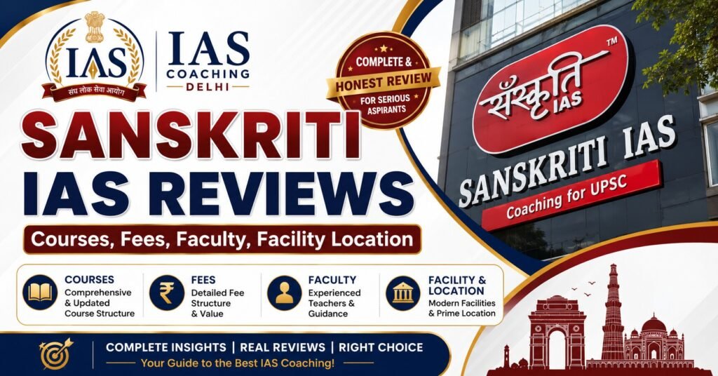 Sanskriti IAS Reviews – Courses, Fees, Faculty, Facility & Location