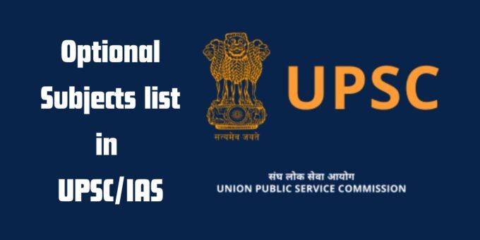 How Many Optional Subjects in UPSC?