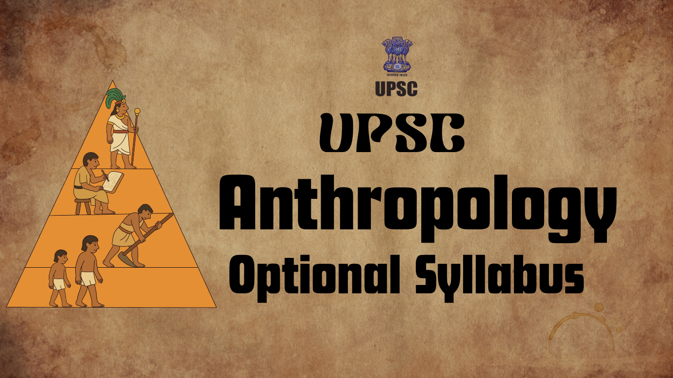 UPSC Anthropology Optional Syllabus 2026