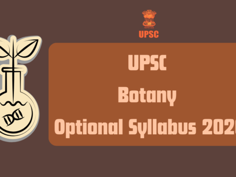 UPSC Botany Optional Syllabus 2026