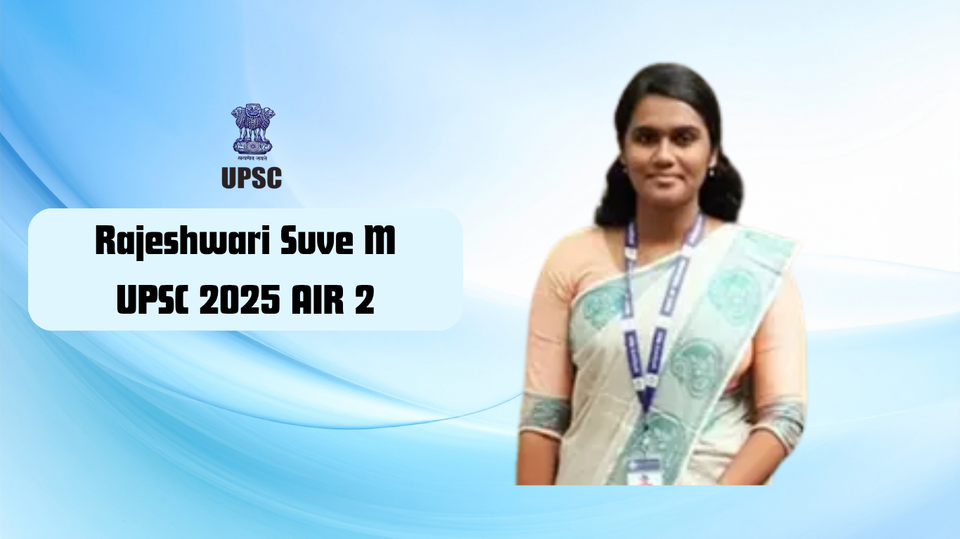 Rajeshwari Suve M UPSC Marksheet, Total Marks, and Rank 2 Strategy