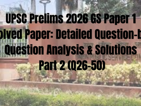 UPSC Prelims 2026 GS Paper 1 Solved Paper