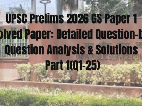 UPSC Prelims 2026 GS Paper 1 Solved Paper