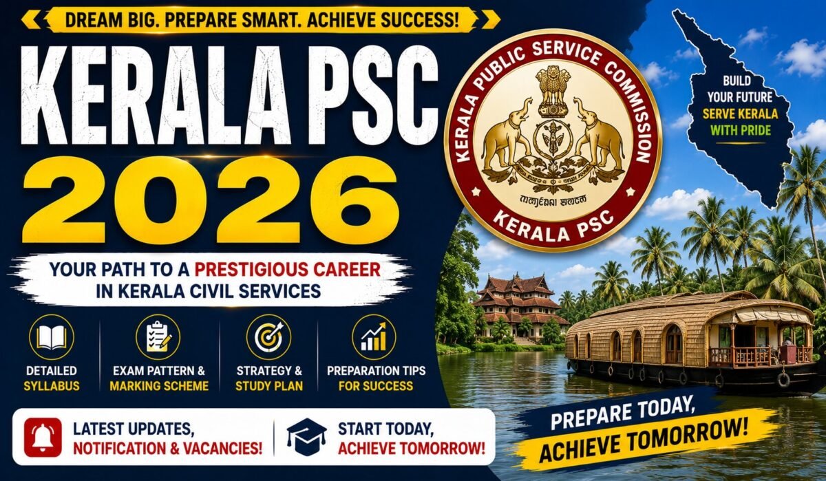 Kerala PSC 2026 – Notification, Eligibility, Syllabus, Age & Full Guide