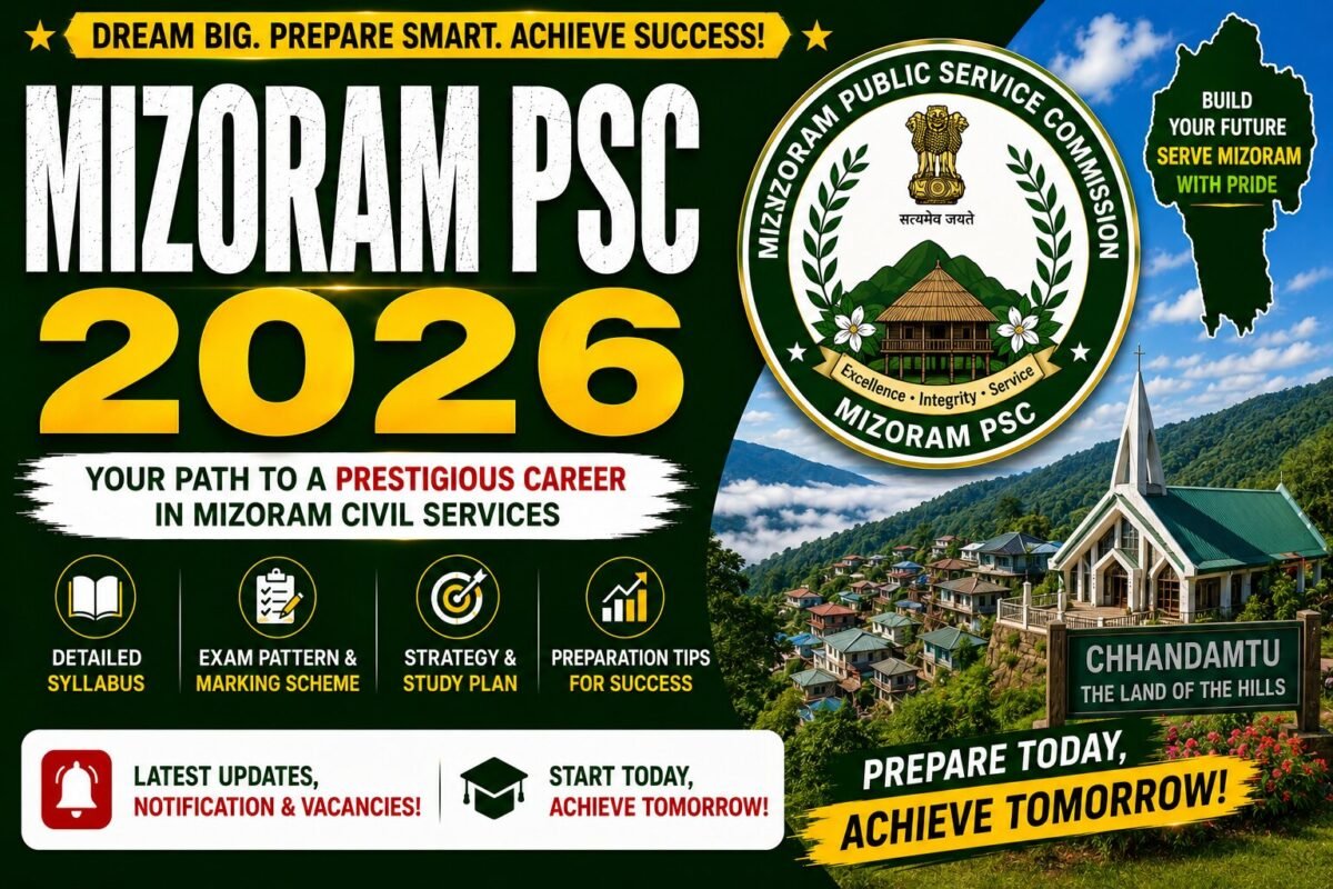Mizoram PSC 2026 – Notification, Eligibility, Syllabus, Age & Full Guide