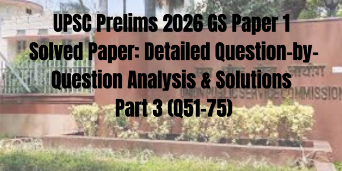 UPSC Prelims 2026 GS Paper 1 Answer Key