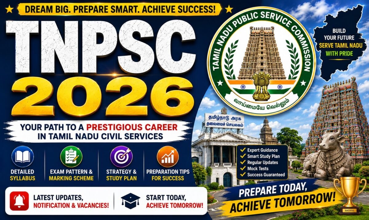 TNPSC 2026 – Notification, Eligibility, Syllabus, Age & Full Guide