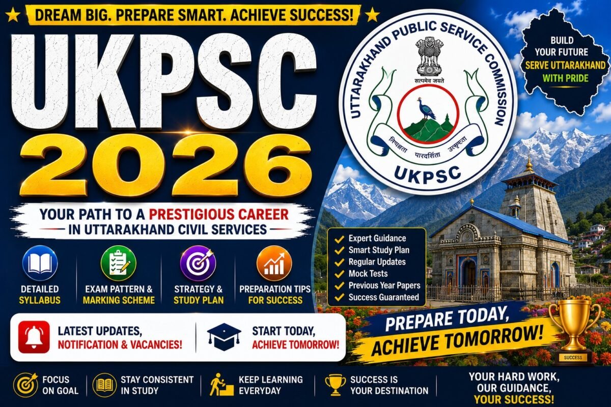 UKPSC 2026 – Notification, Eligibility, Syllabus, Age & Full Guide