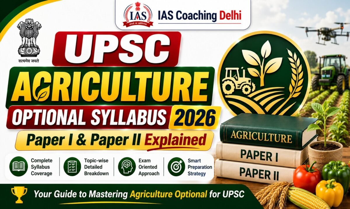 UPSC Agriculture Optional Syllabus 2026: Paper I & Paper II Explained