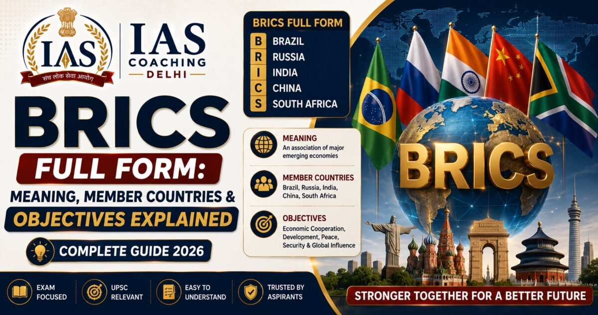 BRICS Full Form: Meaning, Member Countries & Objectives Explained
