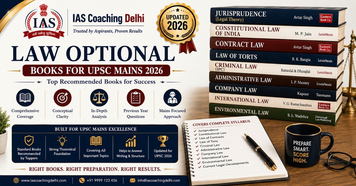 Best Law Optional Books for UPSC Mains 2026