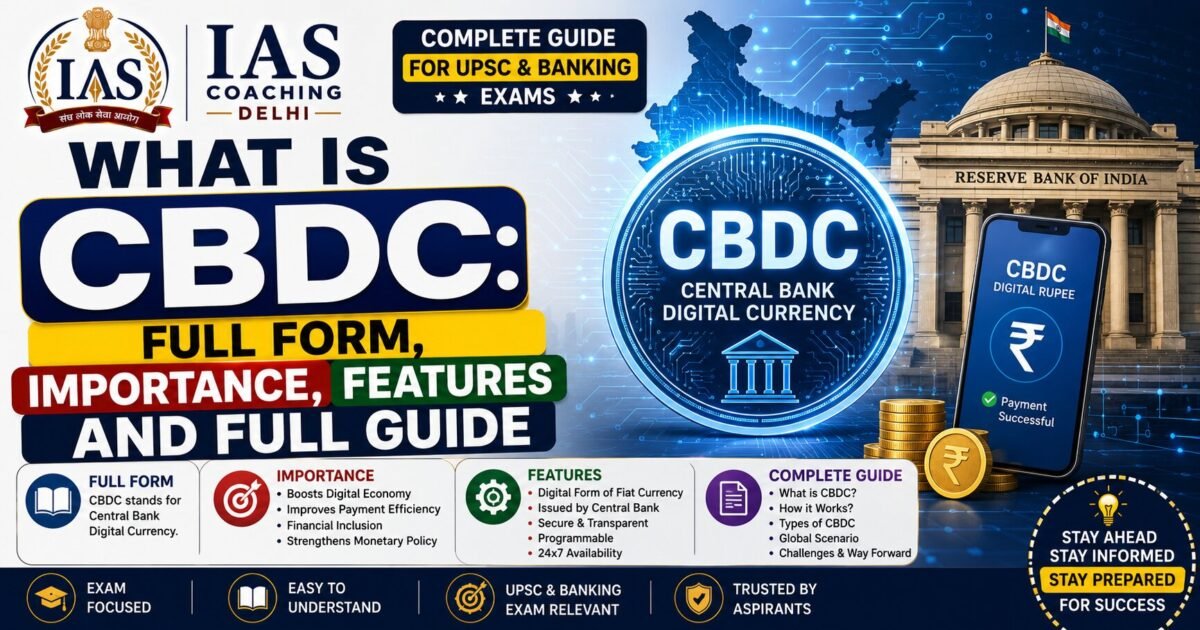 What is CBDC: Full Form, Importance, Features and Full Guide