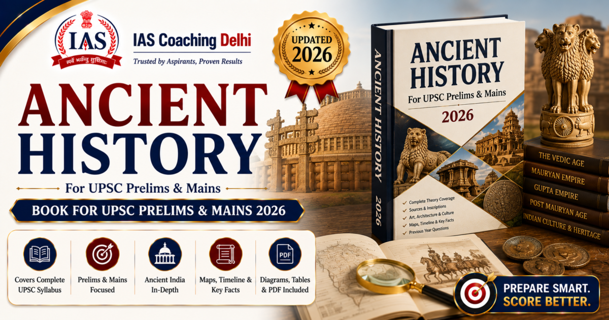 Ancient History Book for UPSC Prelims and Mains 2026