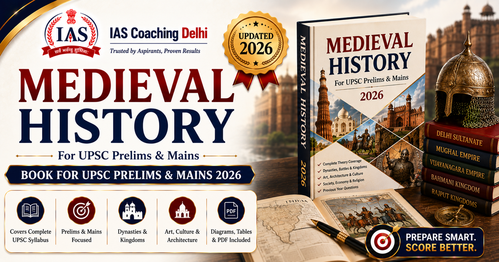 Medieval History Book for UPSC Prelims and Mains 2026