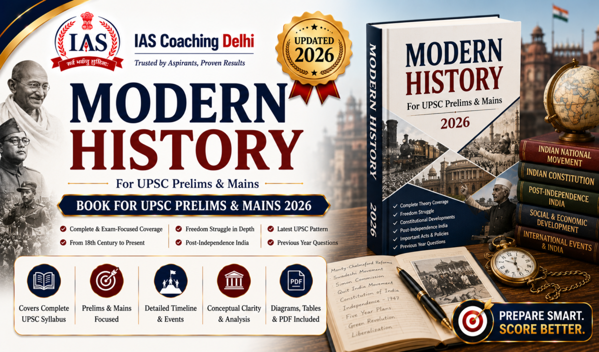 Modern History Book for UPSC Prelims and Mains 2026
