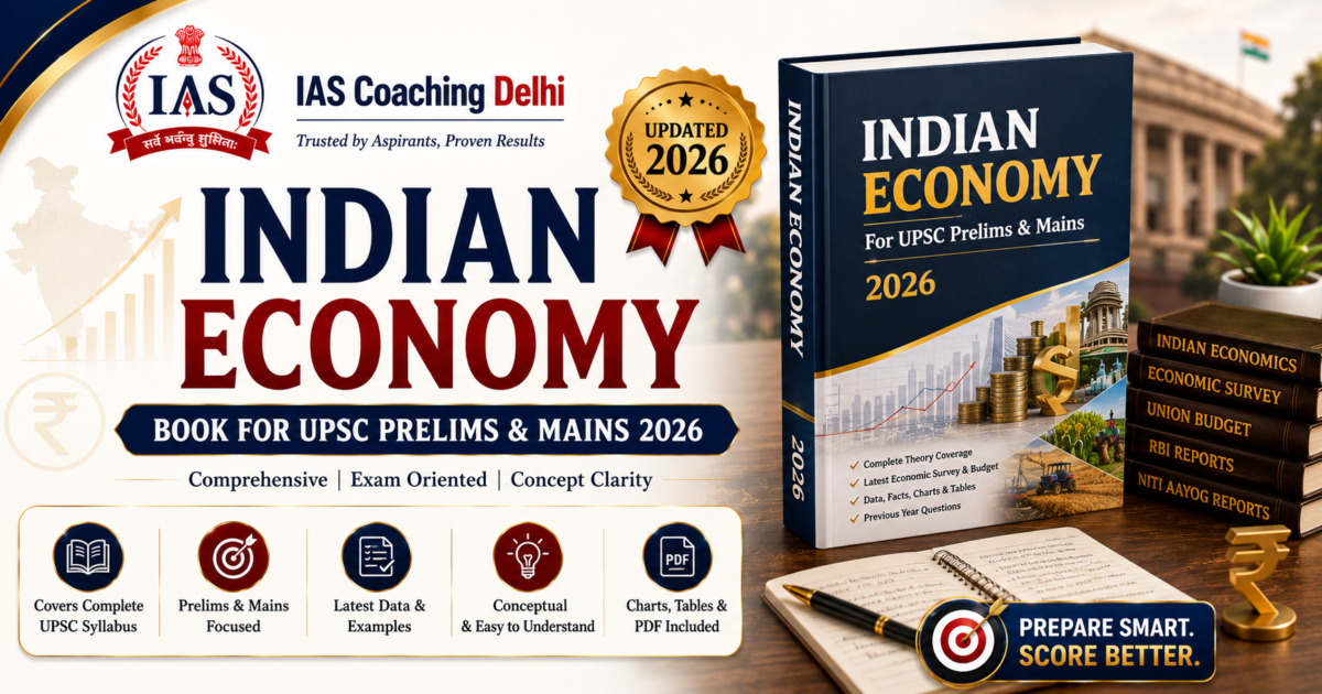 Indian Economy Book for UPSC Prelims and Mains 2026