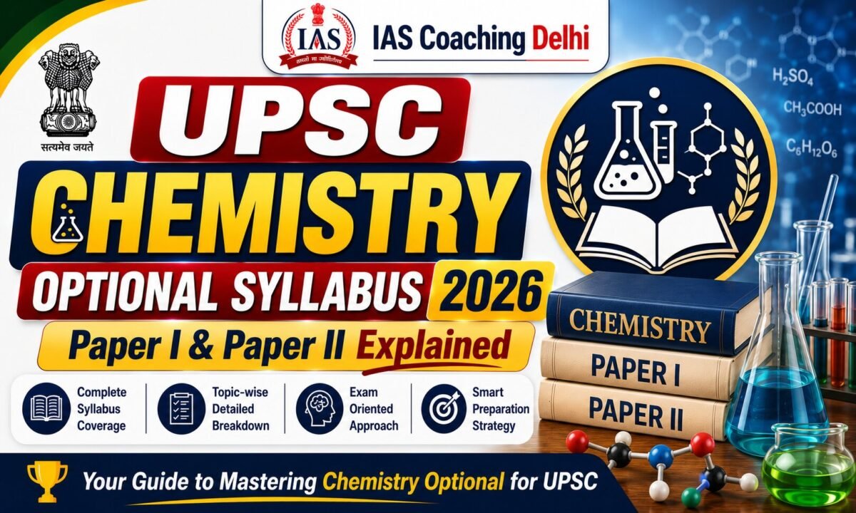 UPSC Chemistry Optional Syllabus 2026: Paper I & II Explained