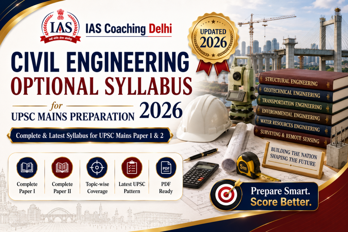Civil Engineering Optional Syllabus for UPSC Mains Preparation 2026