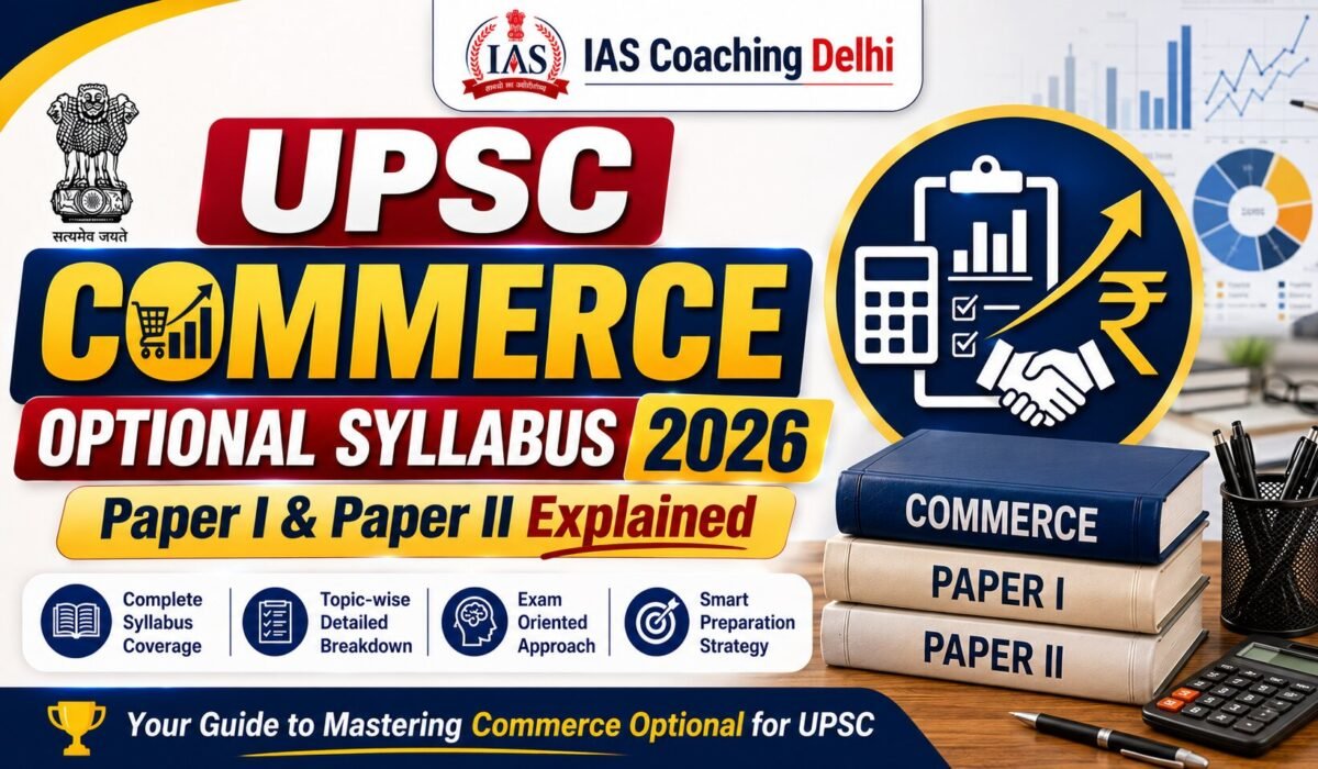 UPSC Commerce Optional Syllabus 2026: Paper I & Paper II Explained