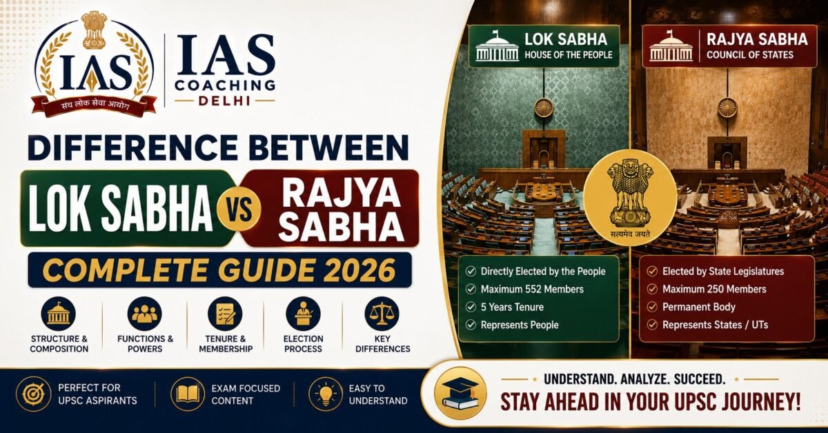 Difference Between Lok Sabha and Rajya Sabha: Full Guide 2026