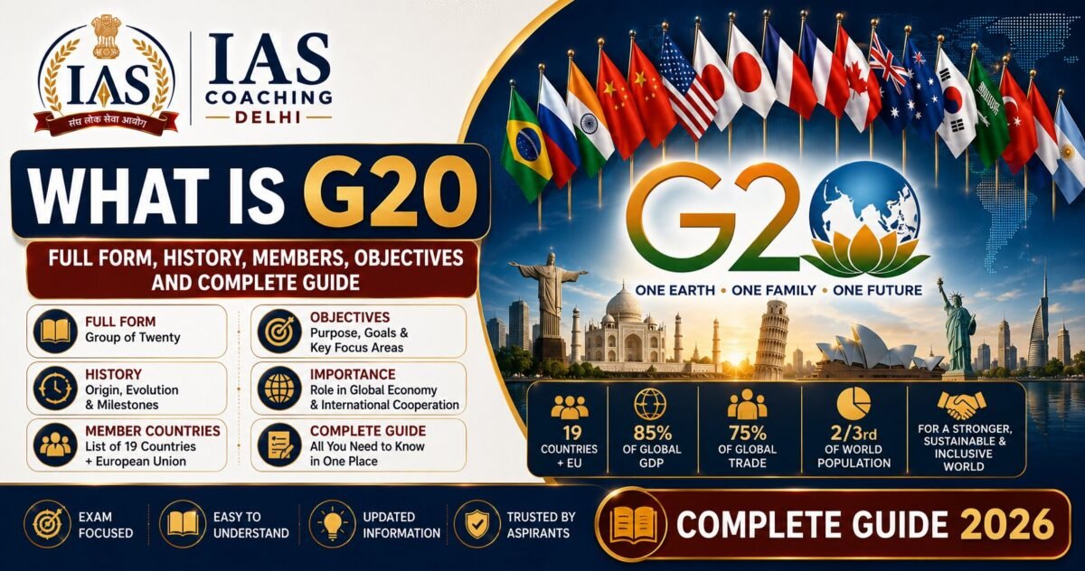 What is G20: Full Form, History, Members, Objectives & Full Guide