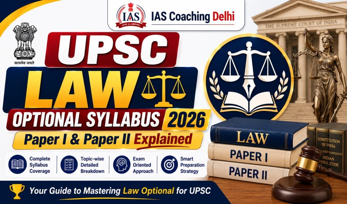 UPSC Law Optional Syllabus 2026: Paper I & Paper II Explained