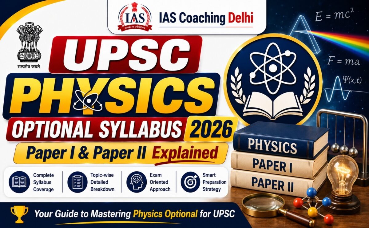 UPSC Physics Optional Syllabus 2026: Paper I & II Explained