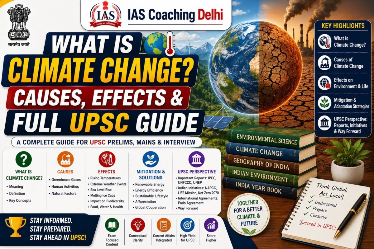 What is Climate Change: Courses, Effects & Full UPSC Guide