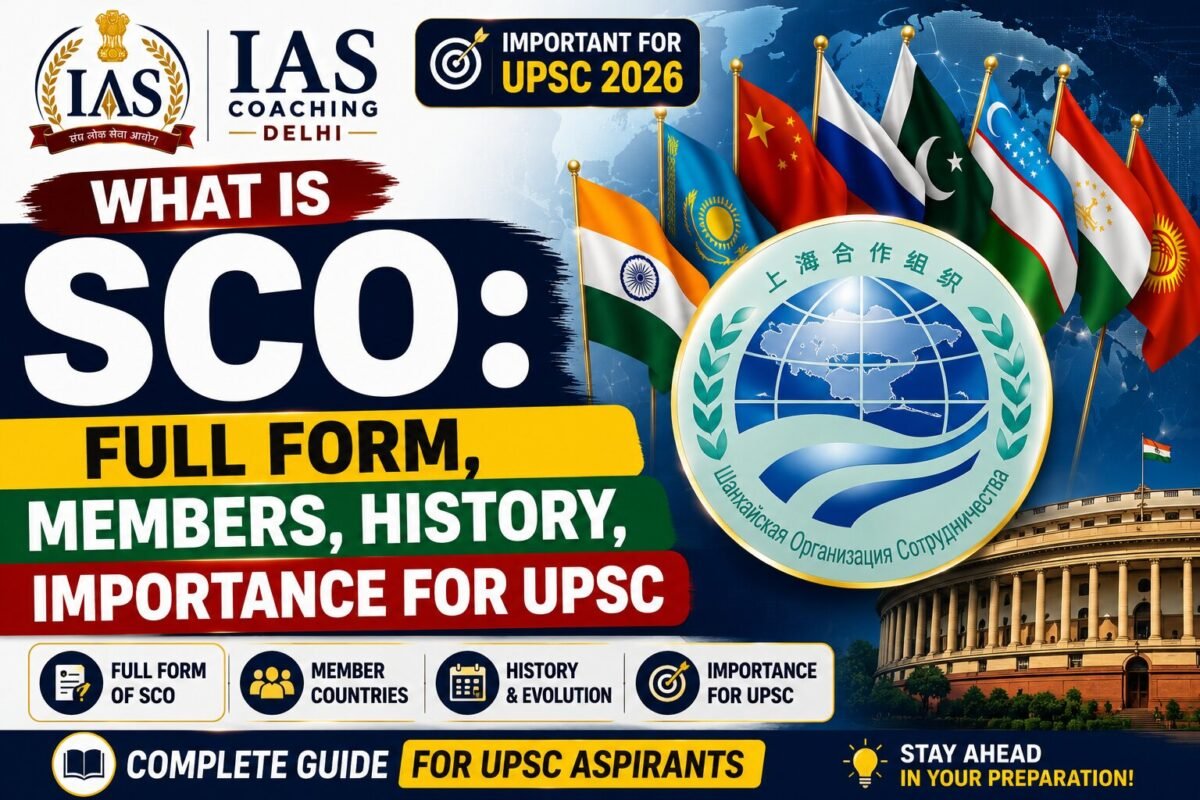 What is SCO: Full Form, Members, History, Importance for UPSC